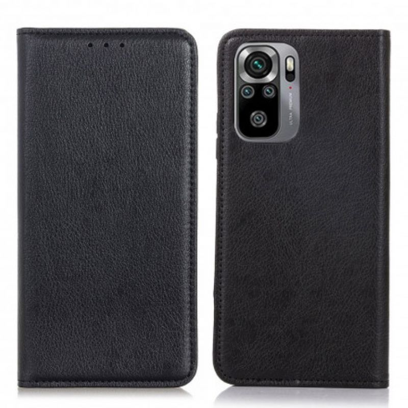 θηκη κινητου Xiaomi Redmi Note 10 / 10S Θήκη Flip Litchi Split Leather